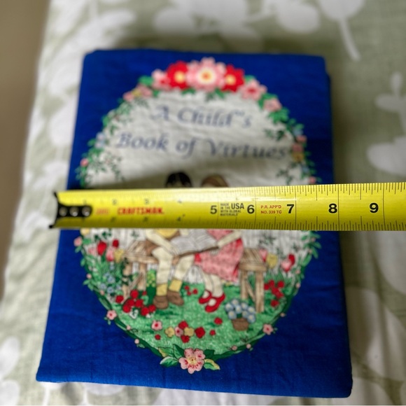VTG Handmade Material Stitched Sewn Child's Virtues Life Lessons Soft Book Art - Picture 12 of 13